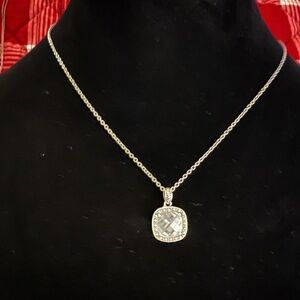 Elegant Judith Jack Sterling Silver 925 Pendant Necklace, 16 inches.